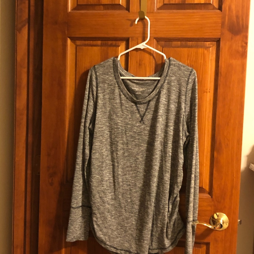 Gray maternity sweater